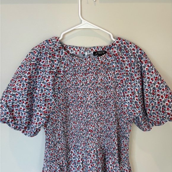 NWT J Crew Meadow dress in poppy 100% cotton poplin Size Large - Picture 5 of 14